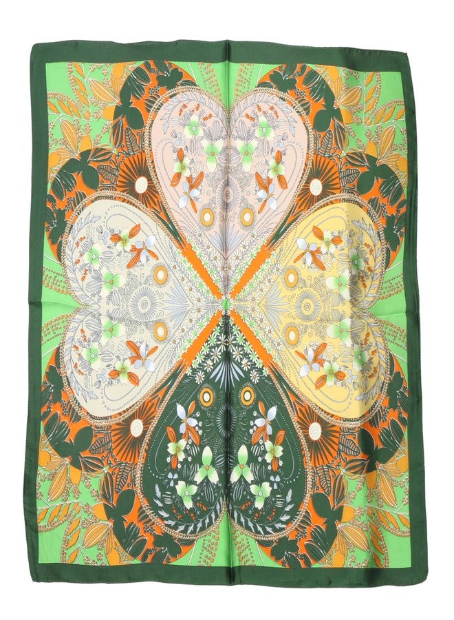 TZ Promise Women Silky Square Scarf - 27" Medium Lightweight Neckerchief Satin Head Neck Hair Wrap for Summer - Image 5
